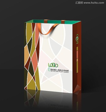 PSD创意手提袋设计模板下载（平面图）