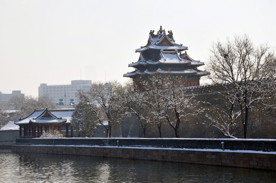 角楼雪景