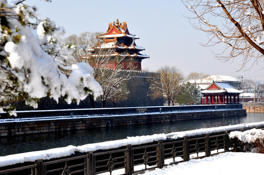 角楼雪景