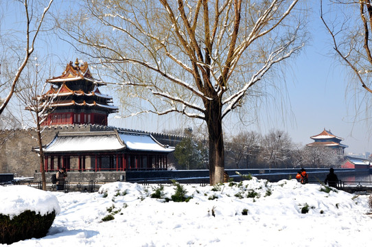 角楼雪景