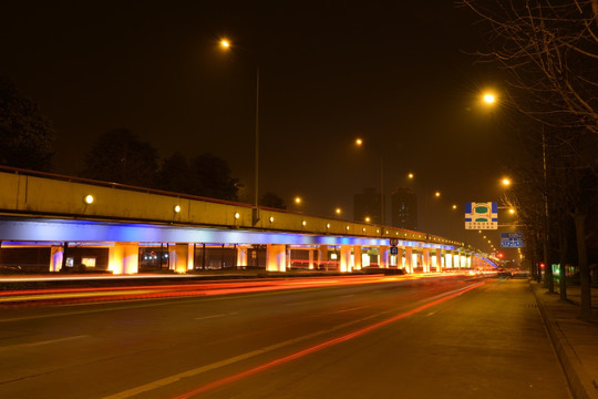 成都三环路金牛立交夜景