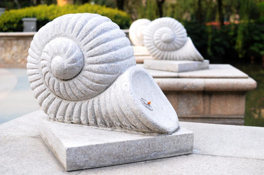 海螺喷泉雕塑