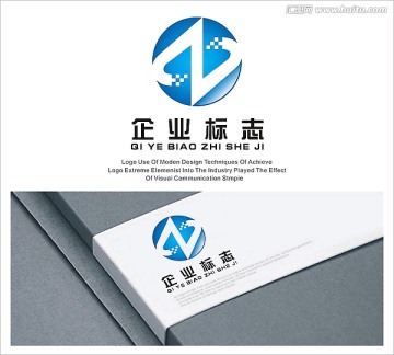 字母科技logo设计