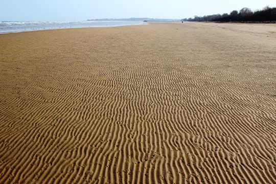 沙滩 纹路 波纹 沙子 海滩 秦皇岛 纹理