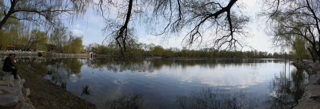 圆明园小湖春色180度全景