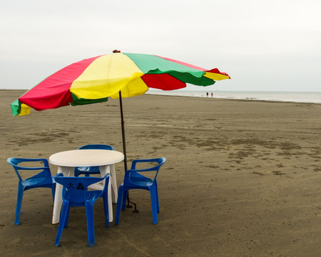 沙滩 太阳伞