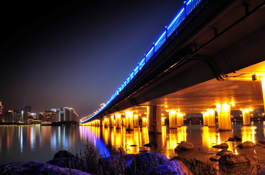 苏州金鸡湖夜景