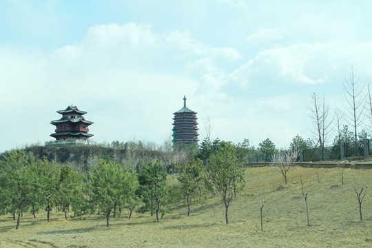 北京园博会永定塔