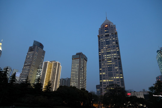 上海淮海路夜景