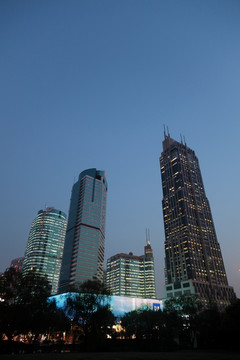 上海淮海路夜景