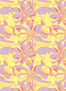 布匹 抽象花纹花卉