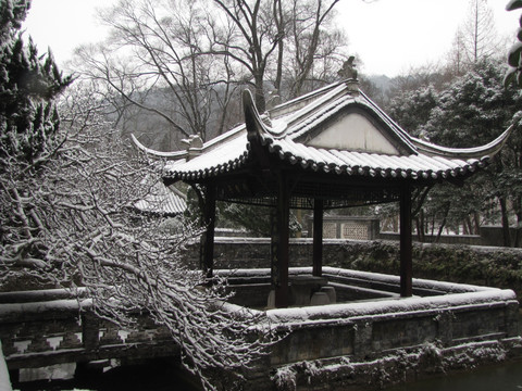 雪后醉翁亭景区 影香亭