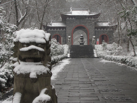 滁州琅琊寺雪后