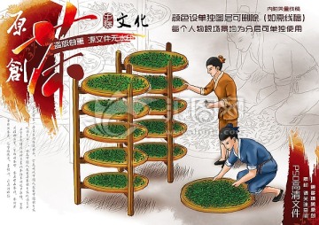 曬茶 制茶工藝
