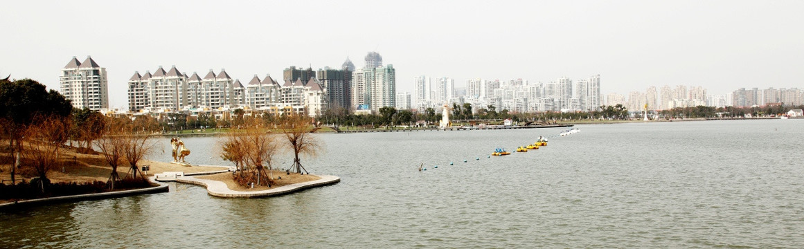 苏州金鸡湖全景