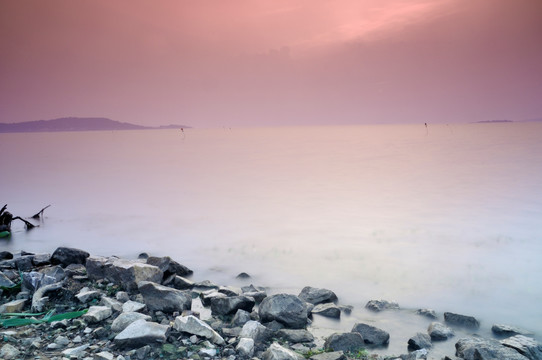 太湖日落美景