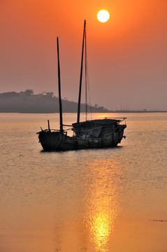 太湖日落美景