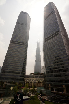 上海国金中心商厦 建设中的上海