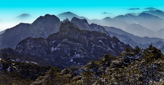 黄山冬景  黄山风光