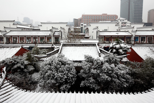 城隍庙雪景