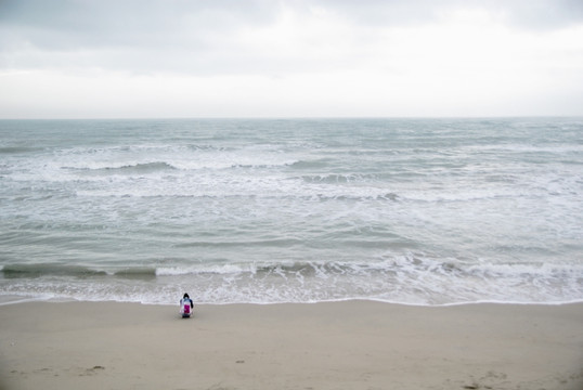 沙滩海浪