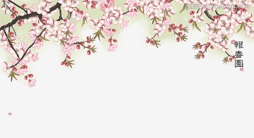 大型壁畫寫真 報春圖