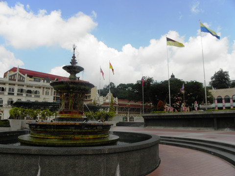 马来西亚独立广场喷泉