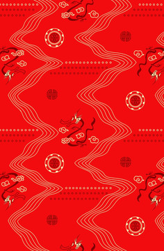 吉祥幾何圖案 龍