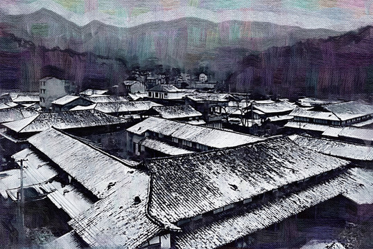 油画 无框画 抽象画