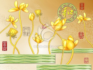 家和萬事興藝術(shù)玻璃背景墻