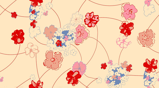 抽象花型 花卉