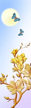 平開門寫真圖蝶戀花