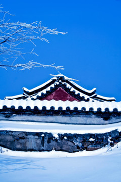 泰山雪景