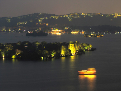 杭州西湖 夜游西湖