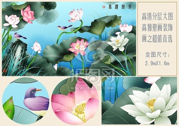 花鳥(niǎo) 荷韻清香