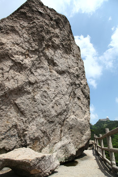 黄山 飞来石 悬崖 峭壁 石头