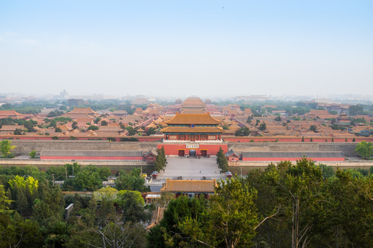 北京故宫俯瞰