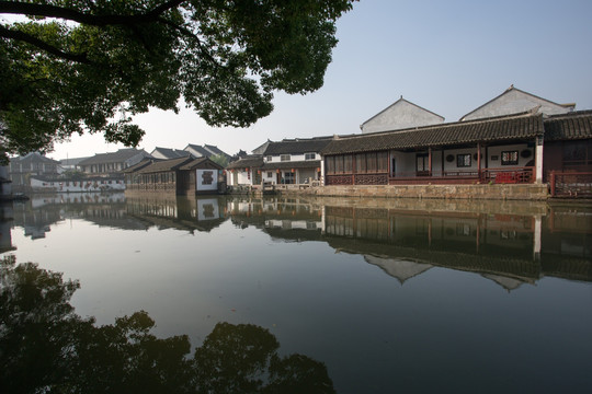 蘇州同里古鎮(zhèn)清晨
