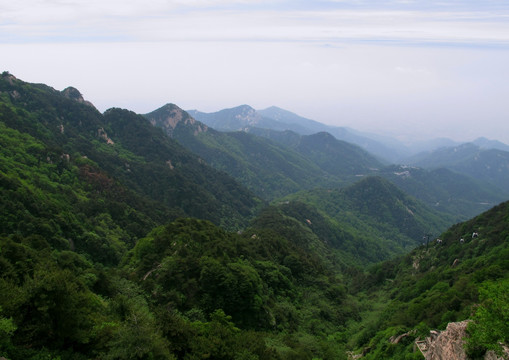 泰山 雾锁泰山