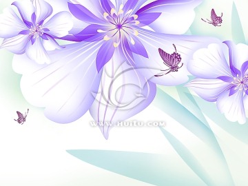 背景墻寫真   蝶戀花