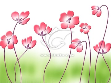 手繪壁畫  春暖花開