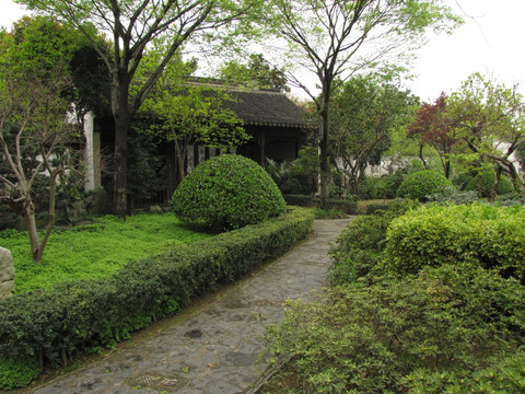 苏州木渎 虹饮山房 清静花园