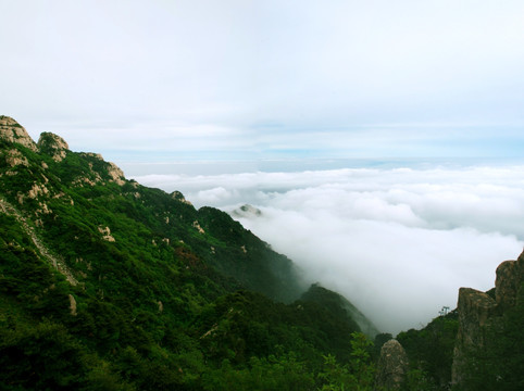 泰山  云海  天空