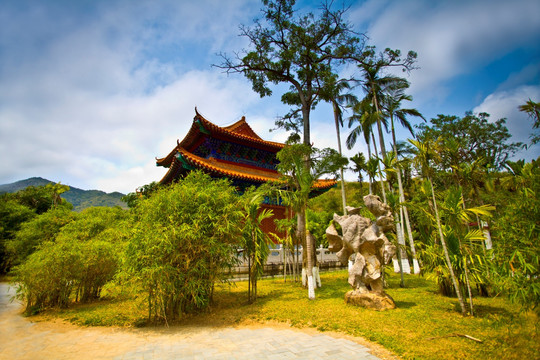 海南南山寺风光