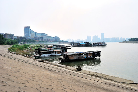 集家嘴轮渡风景