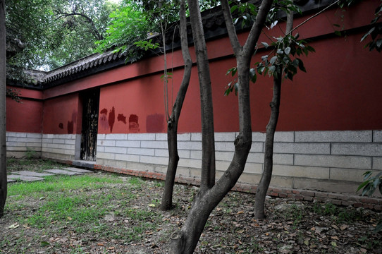 古文化 青砖红墙