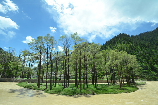 四川松潘山水风光