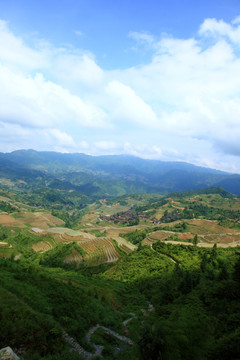 广西桂林龙胜梯田风光