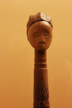 非洲 人物头像 木雕