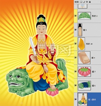 華嚴(yán)三圣之文殊觀音佛